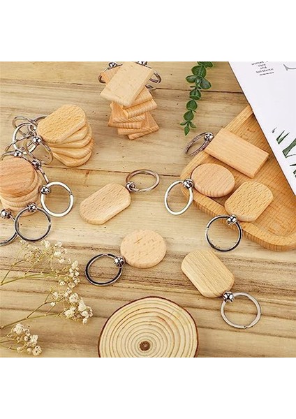 24PCS Ahşap Anahtarlık Boşlukları Gravür Boşluklar Ahşap Boşluklar Bitmemiş Ahşap Anahtar Halka Anahtar Etiketi Dıy El Sanatları (Yurt Dışından) fiyatları