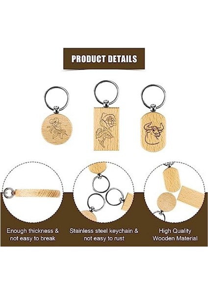 24PCS Ahşap Anahtarlık Boşlukları Gravür Boşluklar Ahşap Boşluklar Bitmemiş Ahşap Anahtar Halka Anahtar Etiketi Dıy El Sanatları (Yurt Dışından) fırsatları