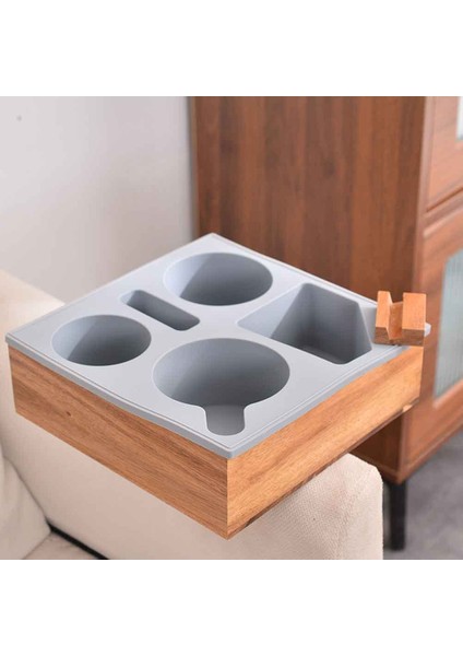 Araba Kupası Tutucu Çıkarılabilir Kanepe Içecek Tutucu Kanepe Organizatörü Handy Kanepe Tepesi Ahşap Yatak Kupası Tutucu Tekne Yatak Çörekleri B (Yurt Dışından) modelleri