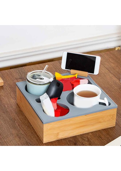 Araba Kupası Tutucu Çıkarılabilir Kanepe Içecek Tutucu Kanepe Organizatörü Handy Kanepe Tepesi Ahşap Yatak Kupası Tutucu Tekne Yatak Çörekleri B (Yurt Dışından) indirimleri