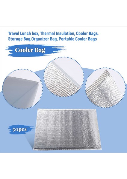 50PCS Öğle Yemeği Soğutucu Çanta Yalıtım Katlanır Piknik Taşınabilir Buz Paketi Gıda Termal Çanta Yiyecek Dağıtım Içeceği Taşıyıcı Yalıtımlı Çanta (Yurt Dışından) indirimleri