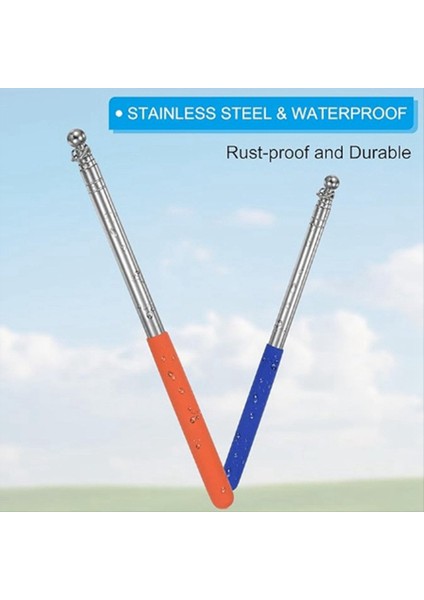 Teleskopik Elle Taşınır Bayrak Direkleri Paslanmaz Çelik Uzatılabilir Taşınabilir Kılavuz Bayrak Direği Tur Rehberleri Için Öğretmen Işaretçisi C (Yurt Dışından) fırsatları