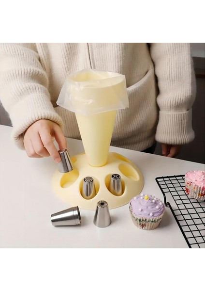 Montaj Torbası Yerleştirme Rafı Kağıt Torbaları Doldurmak Için Uygun Dekoratif Torba Braket Pişirme Yardımcı Alet Sarı (Yurt Dışından) fiyatları