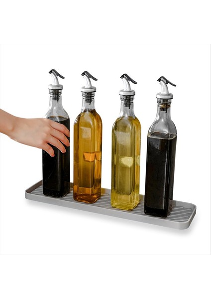 Tepsi Placemat Baharat Şişe Raf Yalıtımlı Çay Fincanı Depolama Mat Mutfak Sabun Tepsisi Silikon Lavabo Tepsi Mor (Yurt Dışından) fiyatları