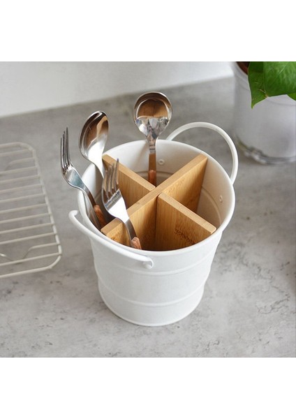 Mutfak Eşyası Pişirme Araçları Depolama Rafı Raf Rafı Depolama Kutusu Mutfak Depolama Rafı Yemek Çubukları Kova B (Yurt Dışından) indirimleri