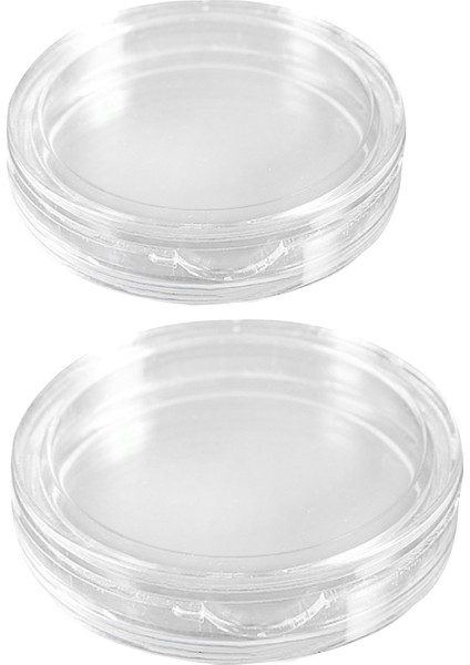 20 Pcs Küçük Yuvarlak Şeffaf Plastik Para Kapsülleri Kutu 22MM ve 30MM (Yurt Dışından)