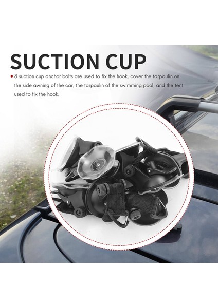 8pcs Vantuz Çapası Kanca Bağı Kamp Muşambası Olarak Araba Tarafı Tente Havuz Muşamba Çadırları Evrensel Olarak Sabitleme (Yurt Dışından) indirimleri
