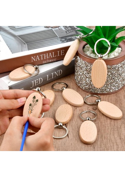 30PCS Oval Ahşap Anahtarlık Boşluklar Bitmemiş Ahşap Anahtarlık Boş Anahtar Halkası Anahtar Etiketi Ahşap Gravür Boş Anahtar Zincirleri (Yurt Dışından) fırsatları