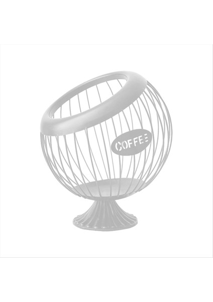 Espresso Kapsül Tutucu Konteyner Sayacı Kahve Pod Tutucu Atıştırmalık Meyve Organizatör Mutfak Aksesuarları Beyaz (Yurt Dışından)