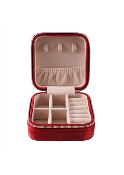 Peluş Velvet Seyahat Takı Kutusu Organizatör Takı Seyahat Organizatör Kadınlar Için Küçük Takı Kutusu (Yurt Dışından)