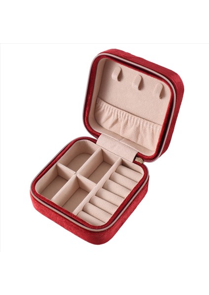 Peluş Velvet Seyahat Takı Kutusu Organizatör Takı Seyahat Organizatör Kadınlar Için Küçük Takı Kutusu (Yurt Dışından) modelleri