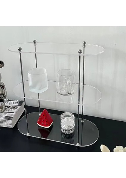 Ins Style Akrilik Çok Katmanlı Depolama Rafı Dekoratif Raflar Masa Organizatör Makyaj Takımları Ev Organizasyonu C (Yurt Dışından) modelleri