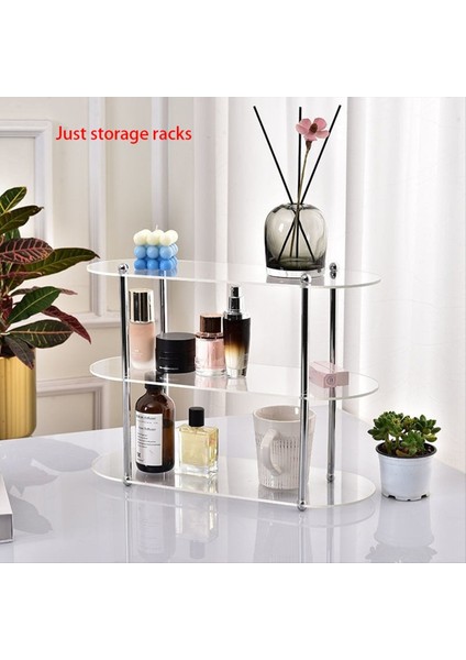 Ins Style Akrilik Çok Katmanlı Depolama Rafı Dekoratif Raflar Masa Organizatör Makyaj Takımları Ev Organizasyonu C (Yurt Dışından) indirimleri