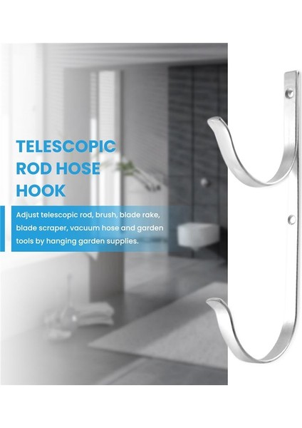Havuz Pole Askı Premium 2pcs Alüminyum Tutucu Seti Kancalar Vakum Hortumu Bahçe Aletleri ve Yüzme Havuzu Aksesuarları (Yurt Dışından) indirimleri