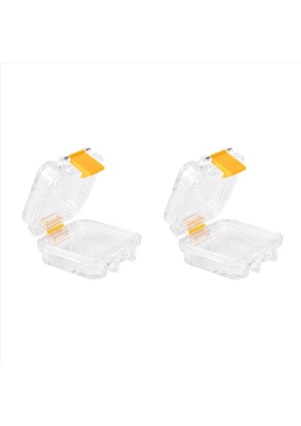 2x Diş Laboratuarı Tedarik Plastik Protez Diş Kutusu Film Takmaca Depolama Kutusu Membran Diş Kutusu Sarı (Yurt Dışından)