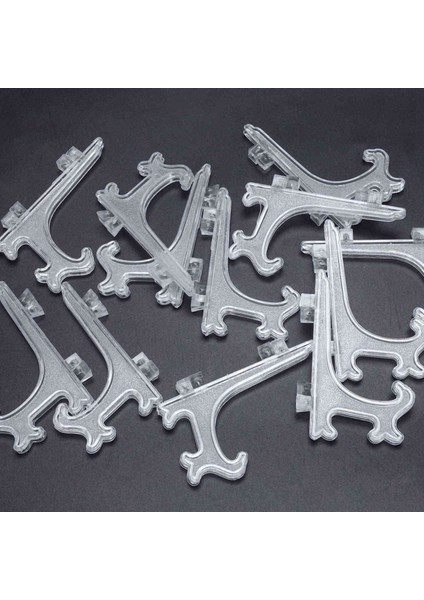 12PCS 3 Inç Plastik Şövale Veya Tabak Tutucular Ekran Yemek Tabağı (Şeffaf) ve 12 Adet/set Berrak Plastik Şövale Tabağı Tutucular Görüntü Tabak Resim Çerçevesi (Yurt Dışından) fırsatları