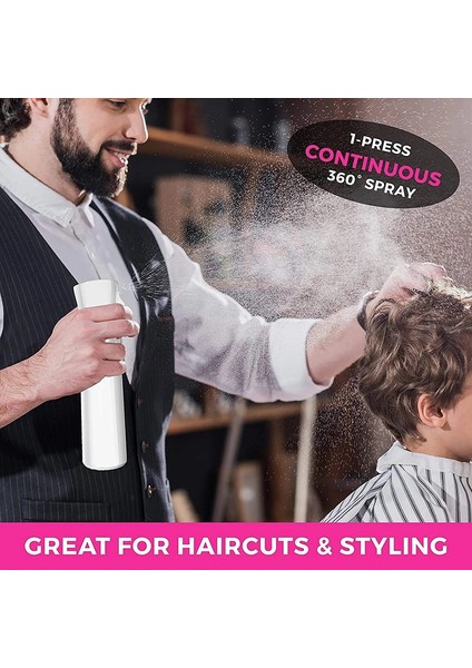 Sürekli Püskürtücü Saç Su Ultra Ince Mister Sprey Şişe Itici Saç Stil Sisleme Salon 300ML A (Yurt Dışından) indirimleri
