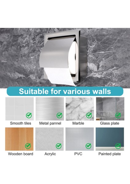 Paslanmaz Çelik Gömülü Tutucu Duvar Tutucu Modern Tarzı Tutucu Gömülü Doku Rulo Dağıtıcı Banyo Için (Yurt Dışından) indirimleri