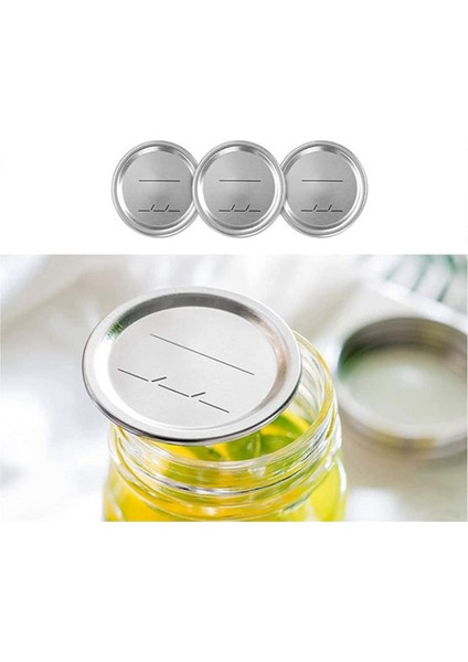 100 Adet Genişliğinde Ağız Konserve Kapakları Kerr Kavanozları 86MM Sızıntılı Mason Kavanoz Kapakları Bölünmüş Tip Kavanoz Kapakları Mason Konserve Için (Yurt Dışından) fırsatları