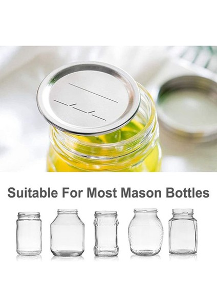 100 Adet Genişliğinde Ağız Konserve Kapakları Kerr Kavanozları 86MM Sızıntılı Mason Kavanoz Kapakları Bölünmüş Tip Kavanoz Kapakları Mason Konserve Için (Yurt Dışından) indirimleri