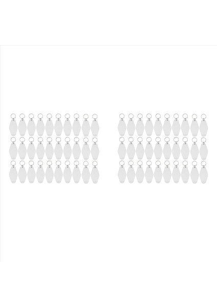 60 Pack Motel Keychain Boşluklar Vintage Motel Anahtarlıklar Yüceltme Vinil Dıy Için Boş Anahtar Zinciri Beyaz (Yurt Dışından)