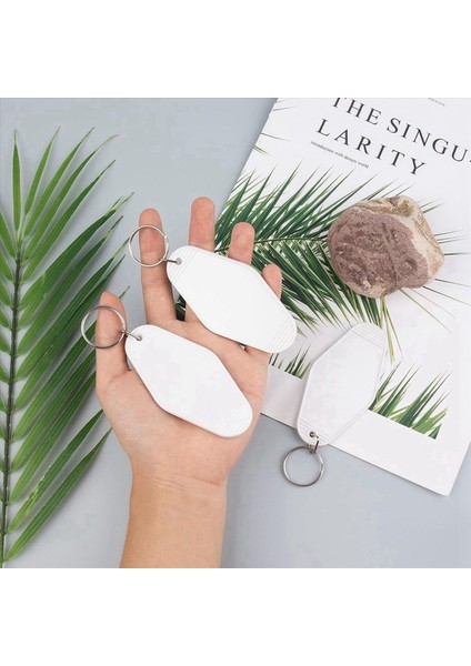 60 Pack Motel Keychain Boşluklar Vintage Motel Anahtarlıklar Yüceltme Vinil Dıy Için Boş Anahtar Zinciri Beyaz (Yurt Dışından) fiyatları