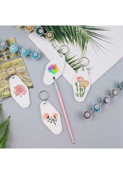 60 Pack Motel Keychain Boşluklar Vintage Motel Anahtarlıklar Yüceltme Vinil Dıy Için Boş Anahtar Zinciri Beyaz (Yurt Dışından) modelleri