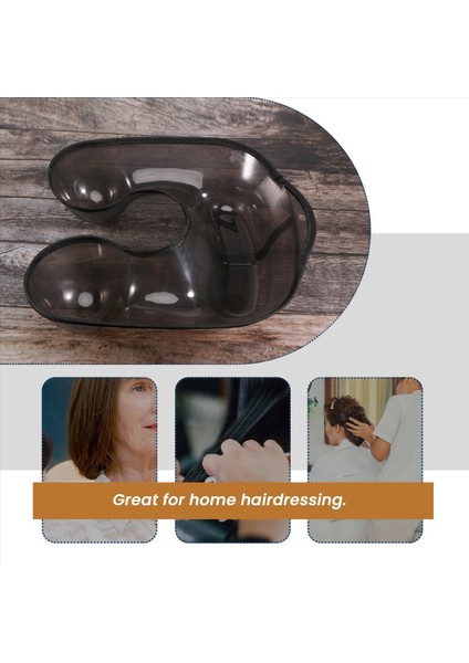 Salon Kuaförlük Boyun Tepsisi Perdesi Kap Boyun Şekilli Omuz Saç Tepsisi Giysi Koruyucusu (Yurt Dışından) indirimleri