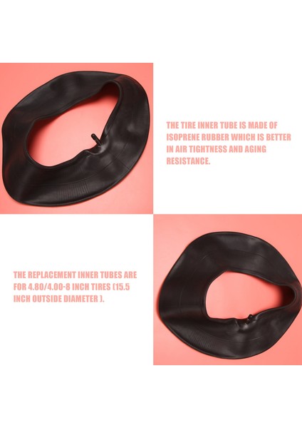 2pcs 4 80/4 00-8 Inç Lastik Iç Tüpler El Kamyonları Bahçe Arabaları Biçme Makineleri ve Daha Fazlası Gibi Ağır Hizmet Tipi Araba Için (Yurt Dışından) modelleri