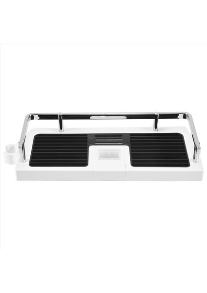 Duş Depolama Tutucu Banyo Raf Kutup Rafı Şampuan Tepsisi Stand Yok Sondaj Kaldırma Çubuğu Duş Başlığı Tutucu Organizatör (Yurt Dışından)