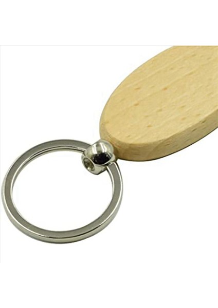200PCS Boş Oval Elips Ahşap Anahtarlık Dıy Promosyon Anahtarlık Anahtar Kolye Keyasyon Etiketleri Promosyon Leri (Yurt Dışından)