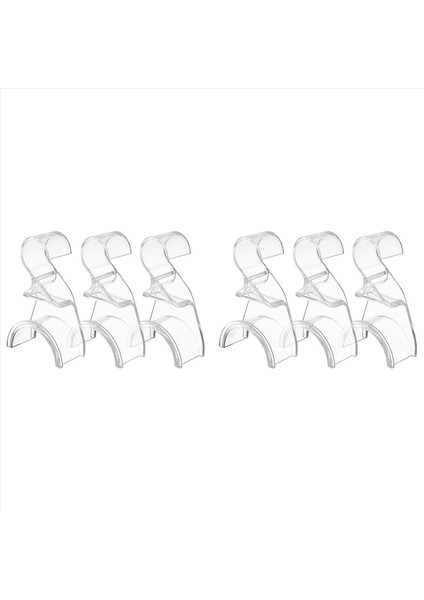 Closet 6 Paket Için Çanta Askı Organizatörü - El Çantası Tote Çanta Çantası Sırt Çantası Crossover Için Dayanıklı Lüks Akrilik Tutucu (Yurt Dışından)