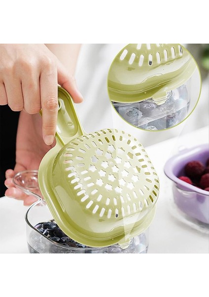 Çift Katmanlı Drenaj Sepeti Tutamak 2 Arada 1 Çok Fonksiyonlu Drenaj Sepeti Meyve ve Sebze Yıkama Sepeti (Yurt Dışından) fırsatları