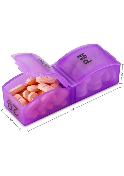 Aylık Hap Organizatörü Günde 2 Kez 31 Günlük Hap Kasası Küçük Bölmeler Vitamin ve Seyahat Ilaç Organizatörü Tutmak Için (Yurt Dışından) indirimleri