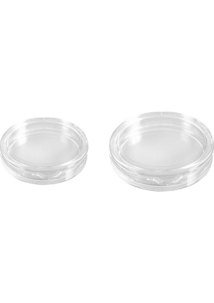 20 Adet Küçük Yuvarlak Şeffaf Plastik Para Kapsülleri Kutusu 10 Adet 27MM ve 10 Adet 33MM (Yurt Dışından)