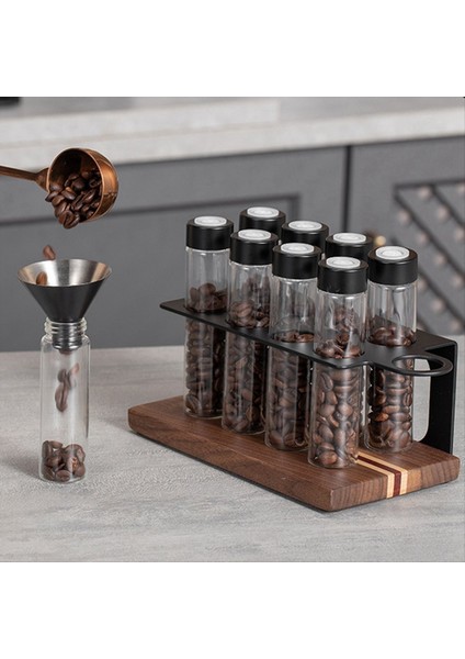 Kahve Çekirdekleri Saklama Konteyneri Ekran Raf Çay Tüp Şişesi Espresso Kahve Aksesuarları Aracı Coffeware Setleri (Yurt Dışından) fiyatları