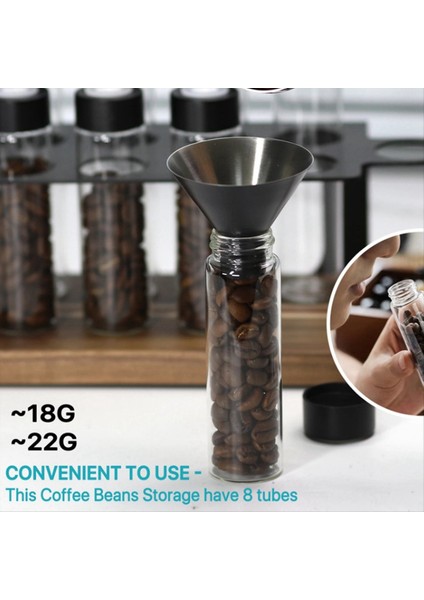 Kahve Çekirdekleri Saklama Konteyneri Ekran Raf Çay Tüp Şişesi Espresso Kahve Aksesuarları Aracı Coffeware Setleri (Yurt Dışından) indirimleri