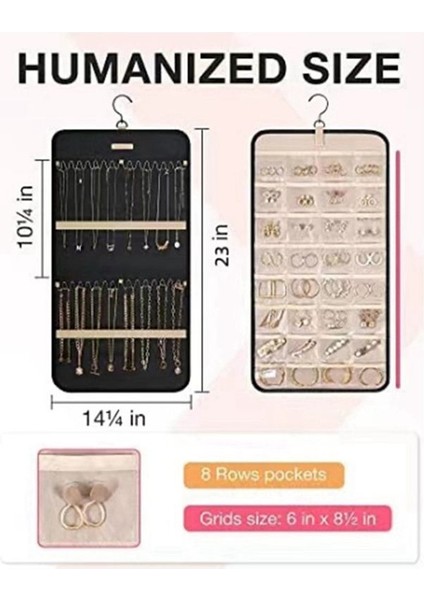 Asma Takı Organizatörü Kolye Tutucu Anti-Küpe Küpe Halkaları Cepleri ile Askı Dolap Duvar Kapı (Yurt Dışından) modelleri