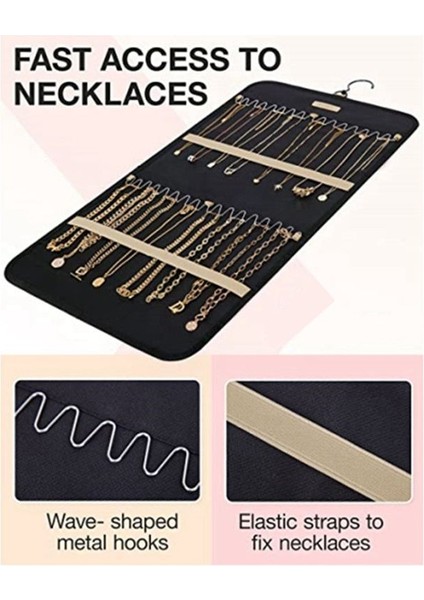 Asma Takı Organizatörü Kolye Tutucu Anti-Küpe Küpe Halkaları Cepleri ile Askı Dolap Duvar Kapı (Yurt Dışından) indirimleri