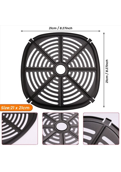 Hava Fritöz Bölme Plakası Kızartma Plakası Buharlama Tabağı Izgara Raf Pişirme Tepsisi Yedek Tepsi B (Yurt Dışından) fırsatları