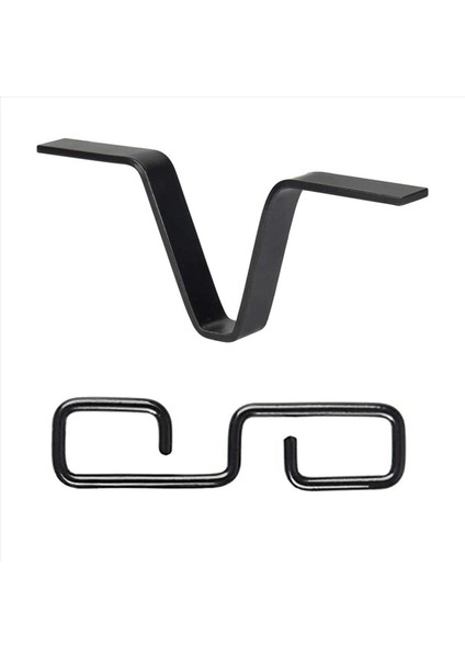 3x Yağmur Zinciri Oluk Adaptörü S Şeklinde Kanca ile Siyah V Şeklinde Yağmur Zinciri Adaptörü Yağmur Zinciri Kancası (Yurt Dışından)