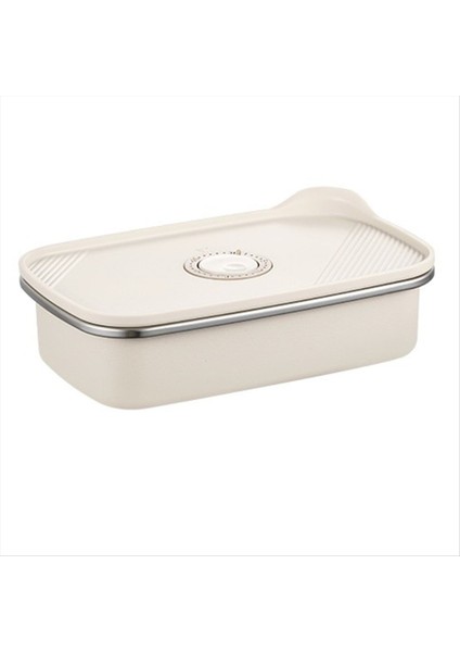 Büyük Kapasiteli Taze Tutma Kutusu Mühürlü Kutu Gıda Konteyneri Kalın Yeniden Kullanılabilir ve Istiflenebilir Öğle Yemeği Kutusu Kapalı 1700ML (Yurt Dışından)