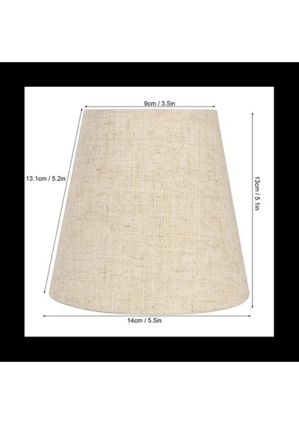 Candelabra Ampulleri Için 12 Ampul Seti Üzerinde Küçük Lamba Gölge Klips Masa Avize Duvar Lambası Için Namlu Kumaş Abajur (Yurt Dışından)