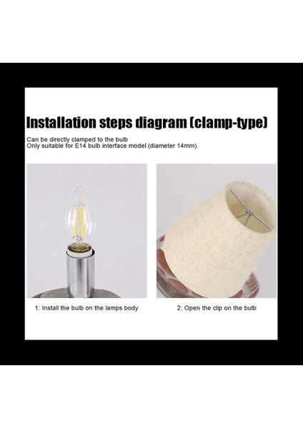 Candelabra Ampulleri Için 12 Ampul Seti Üzerinde Küçük Lamba Gölge Klips Masa Avize Duvar Lambası Için Namlu Kumaş Abajur (Yurt Dışından) fırsatları