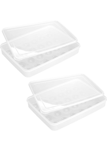 Kolayca Baharatlı Yumurta Kapaklı 2 Berrak Yumurta Kap 48 Yumurta Tutar Kolay Taşıma Bulaşık Makinesi Güvenli Taşıyıcı Istiflenebilir (Yurt Dışından)