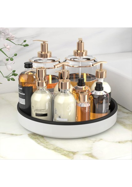 Sağlam Depolama Turntable Çok Fonksiyonlu Tepsi Dairesel Saklama Kutusu Baharat Rafı (Yurt Dışından) modelleri