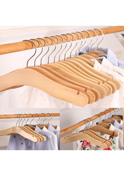 Ahşap Bebek Askıları Çocuk Askıları Çocuk Kıyafetleri Için Çentikli Omuz Tasarımı Dekorasyon Askısı 20 Paket Orta (Yurt Dışından) fiyatları