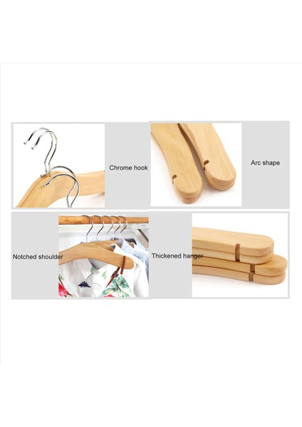 Ahşap Bebek Askıları Çocuk Askıları Çocuk Kıyafetleri Için Çentikli Omuz Tasarımı Dekorasyon Askısı 20 Paket Orta (Yurt Dışından) modelleri