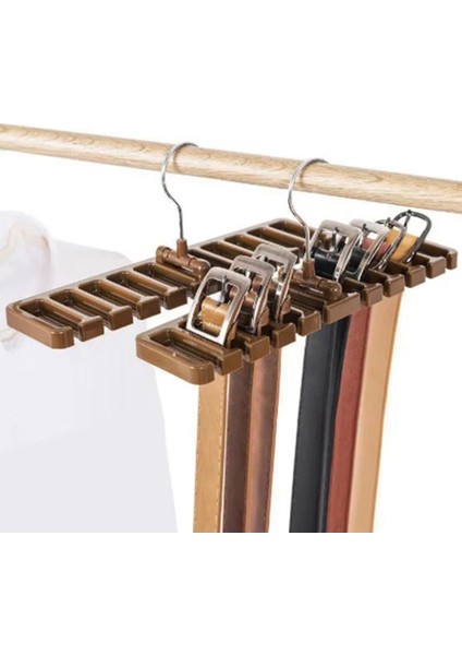 Çok Fonksiyonlu Kemer Depolama Rafı Kravat Kemeri Askısı Gardırop Kemeri Döndüren Organizatör Rafı Eşya Askı Ev Dolabı 2pcs A (Yurt Dışından) indirimleri