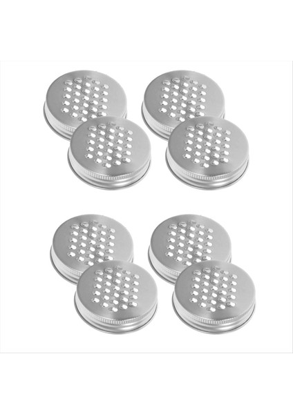 8pcs 70MM Mason Kavanoz Metal Grater Kapak Grater Parçalı Kapak Mason Kavanoz Paslanmaz Çelik Geniş Mason Kavanozları Kapaklarla (Yurt Dışından)